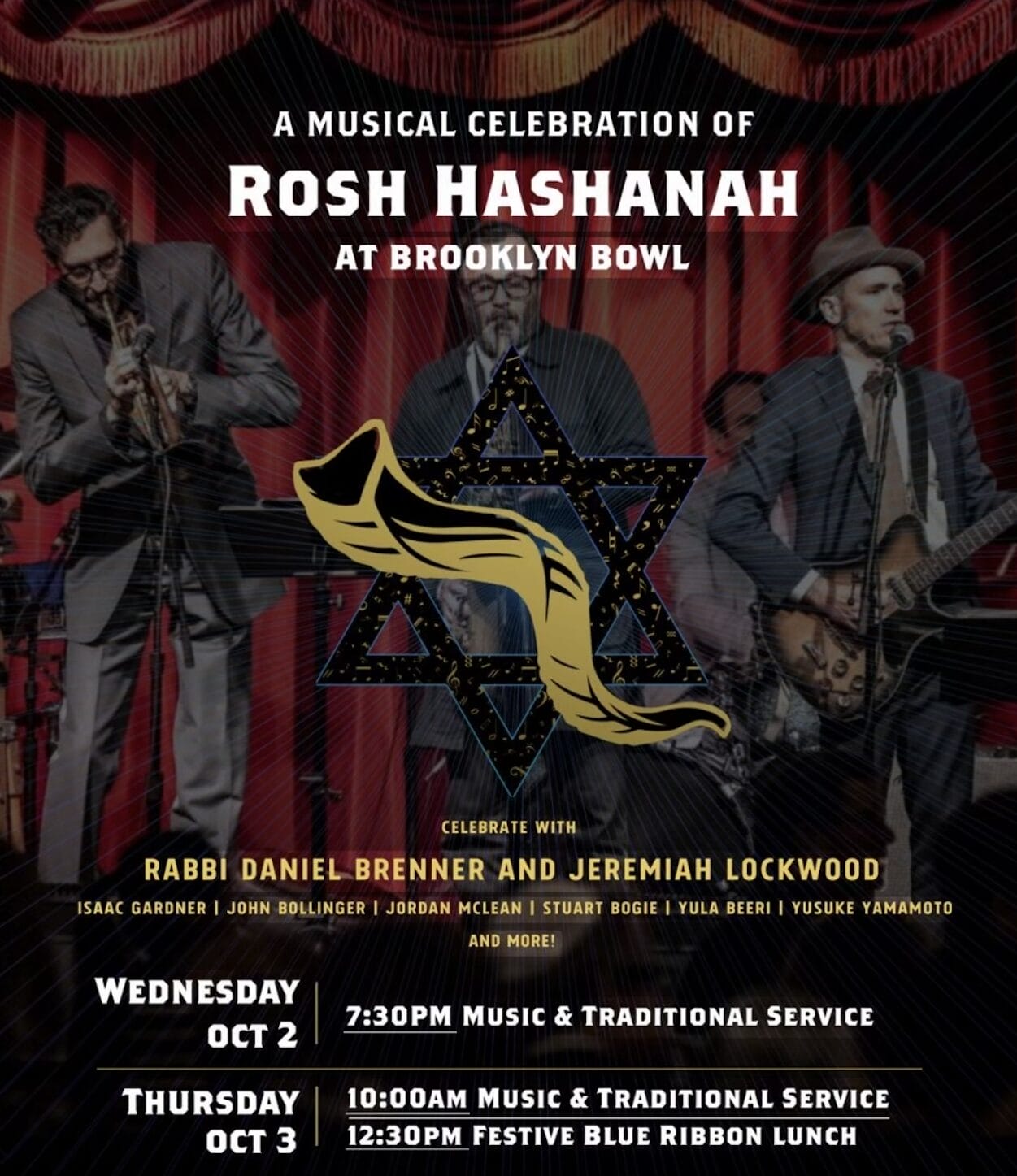 Brooklyn Bowl Shares Artist Lineup Additions for Rosh Hashanah Events: Lenny Kaye, Ben Atkind, Kenny Kosek and More